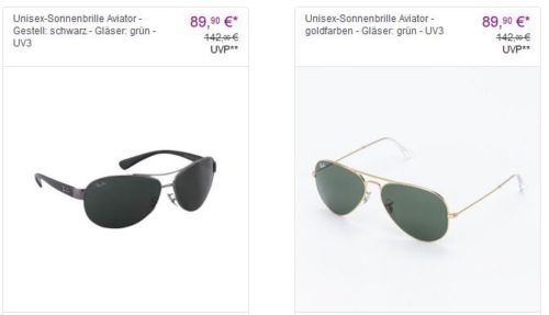 Ray Ban Brillen Sale bei vente privee Damen, Herren & Kinderbrillen ab 45€