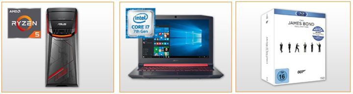 Entertainment Weekend Deals bei Saturn: z.B. ACER Nitro 5 Gaming Notebook 17,6 mit i7 für 799€ (statt 904€)