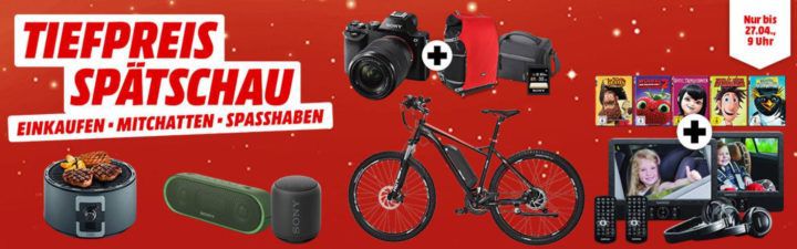 Media Markt Tiefpreisspätschau: u.a. TREBS 99338 Tischgrill für 64€