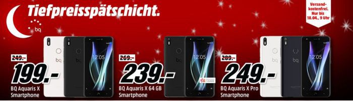 BQ Aquaris X Pro   5,2 Full HD Smartphone mit 64GB oder 128GB ab 249€ (statt 264€)