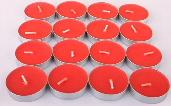 50 rauchfreie rote Kerzen für Liebeserklärungen für 5,07€