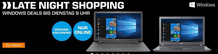 Saturn Windows Helden der Nacht: günstige Notebooks z.B. ACER Swift 3 Notebook mit 14 Zoll, i3 für 499€ (statt 599€)