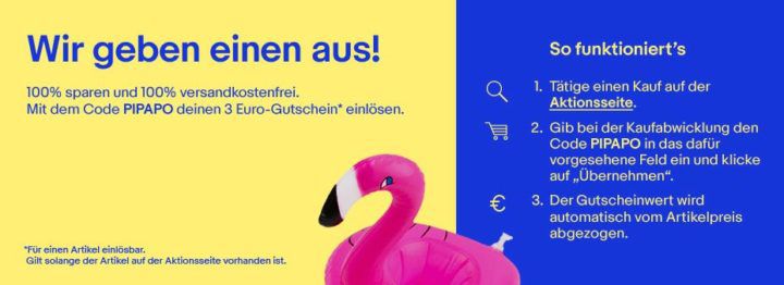 Schnell: eBay 3€ Gutschein für Restposten unter 3€ eff. für Lau