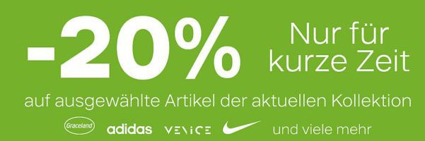 Deichman mit 20% Rabatt auf ausgewälte Schuhe, Sneaker & Co.