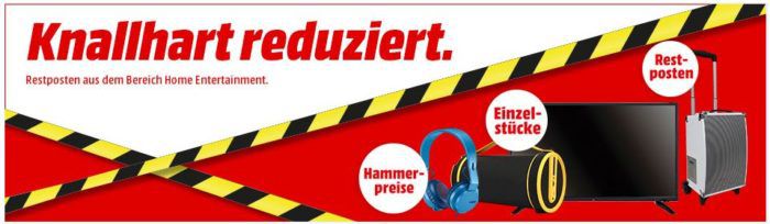 Media Markt Knallhart reduziert: günstige TVs, Lautsprecher, Radios und Boomboxen   z.B. KRUPS EA8105 Kaffeevollautomat für 222€