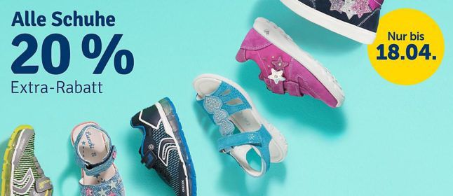 myToys mit 20% extra Rabatt auf alle Kinder Schuhe auch im Sale!