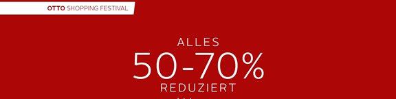 Otto.de: Shopping Festival mit min. 50 bis 70% Rabatt