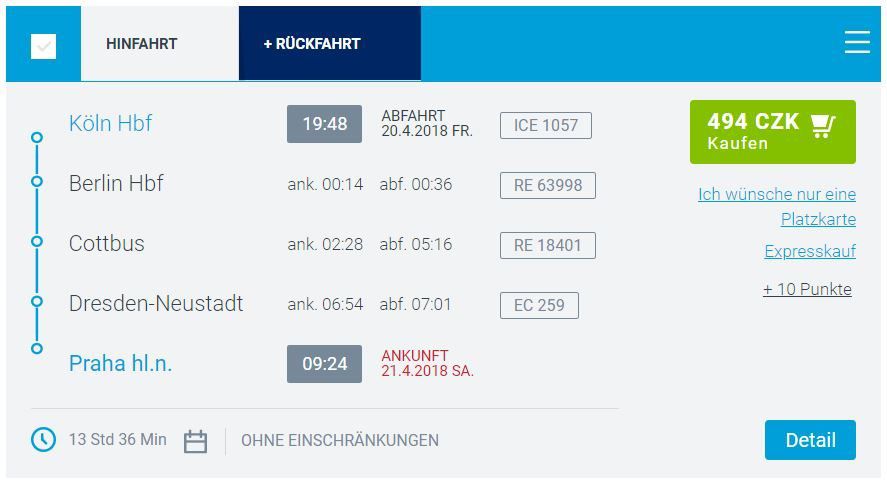 Spartipp für Reisende: Mit der tschechischen Bahn bis zu 60% sparen