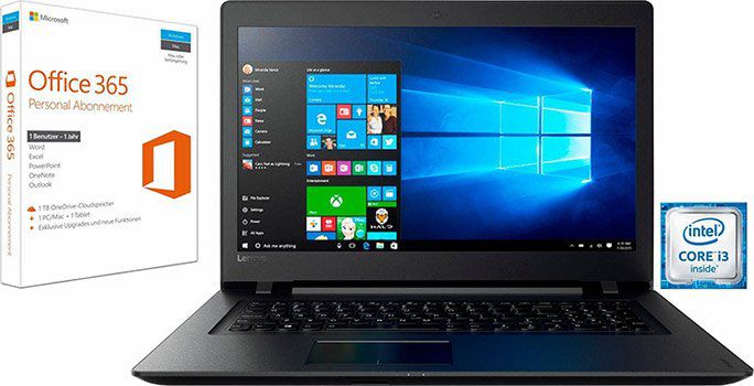 Lenovo IdeaPad 110 17   17 Zoll Notebook mit Win10 + Office 365 Personal für 338,95€ (statt 425€)