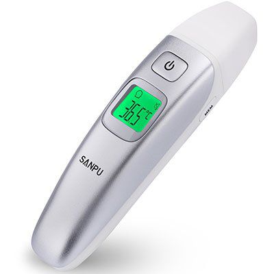 SANPU   digitales Infrarot Thermometer für Stirn, Ohr & Objekte für 15,99€