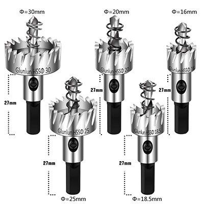 Glunlun   5 teiliges Lochsägen Set für 5,49€ (statt 11€)