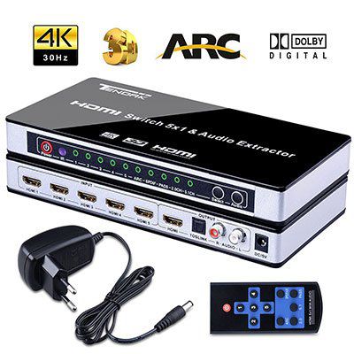 Tendak HDMI Switch inkl. Fernbedienung für 38,49€ (statt 55€)