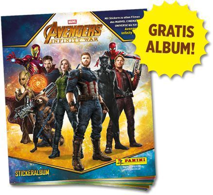 Panini Avengers Infinity War Sammelalbum gratis