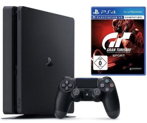 Sony Playstation 4 Slim 1TB inkl. Gran Turismo Sport für 285€ (statt 307€)