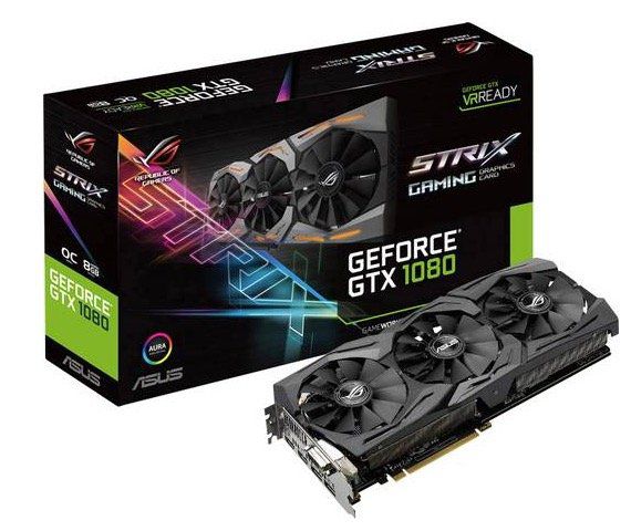 Ausverkauft! Asus Nvidia GeForce GTX1080 Strix 8GB für 456,45€ (statt 619€)