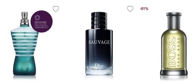 20% Rabatt auf Düfte ab 75ml bei Flaconi   z.B. 100ml Hugo Boss Boss Bottled für 35€ (statt 42€)