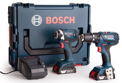 Bosch Bohr  und Schlagschrauber mit 2x 2,0 Ah Akku + L Boxx für 238,90€ (statt 280€)