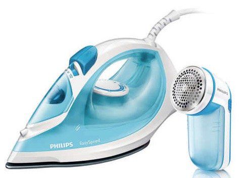 Philips EasySpeed GC1029/27 Dampfbügeleisen 2.000W + Fusselrasierer für 24,99€ (statt 60€)