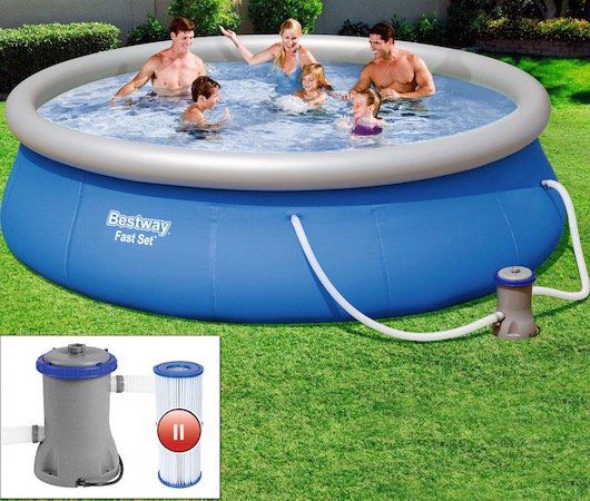 Bestway Pool 396 x 84cm inkl. Filterpumpe für 62,95€ (statt 114€)