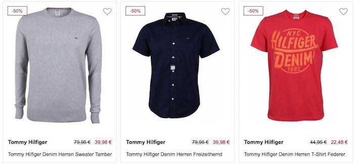 Tommy Hilfiger mit 30% Extra Rabatt bei Jeans Direct