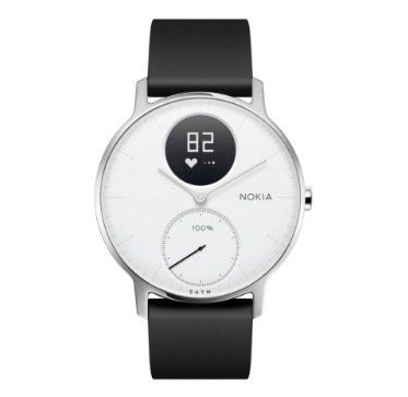 Nokia Steel HR   Fitnessuhr (36mm) mit Herz­fre­quenz  & Ak­ti­vi­täts­mes­sung für 129,95€ (statt 174€)