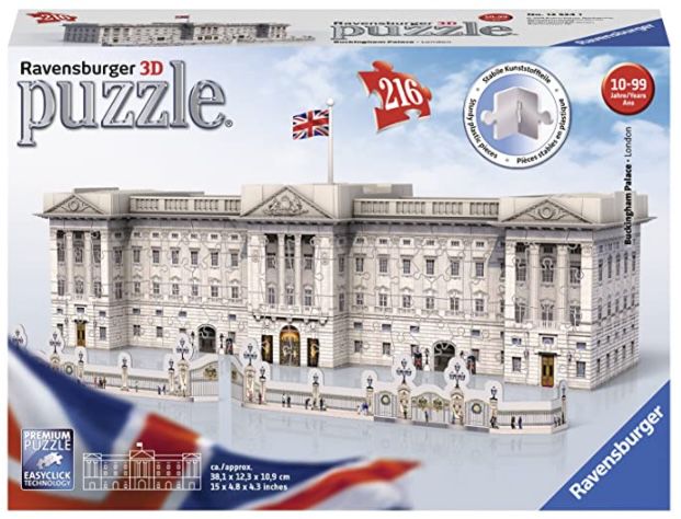 Ravensburger 3D Puzzle Buckingham Palace mit 216 Teilen für 14,99€ (statt 25€)   Prime