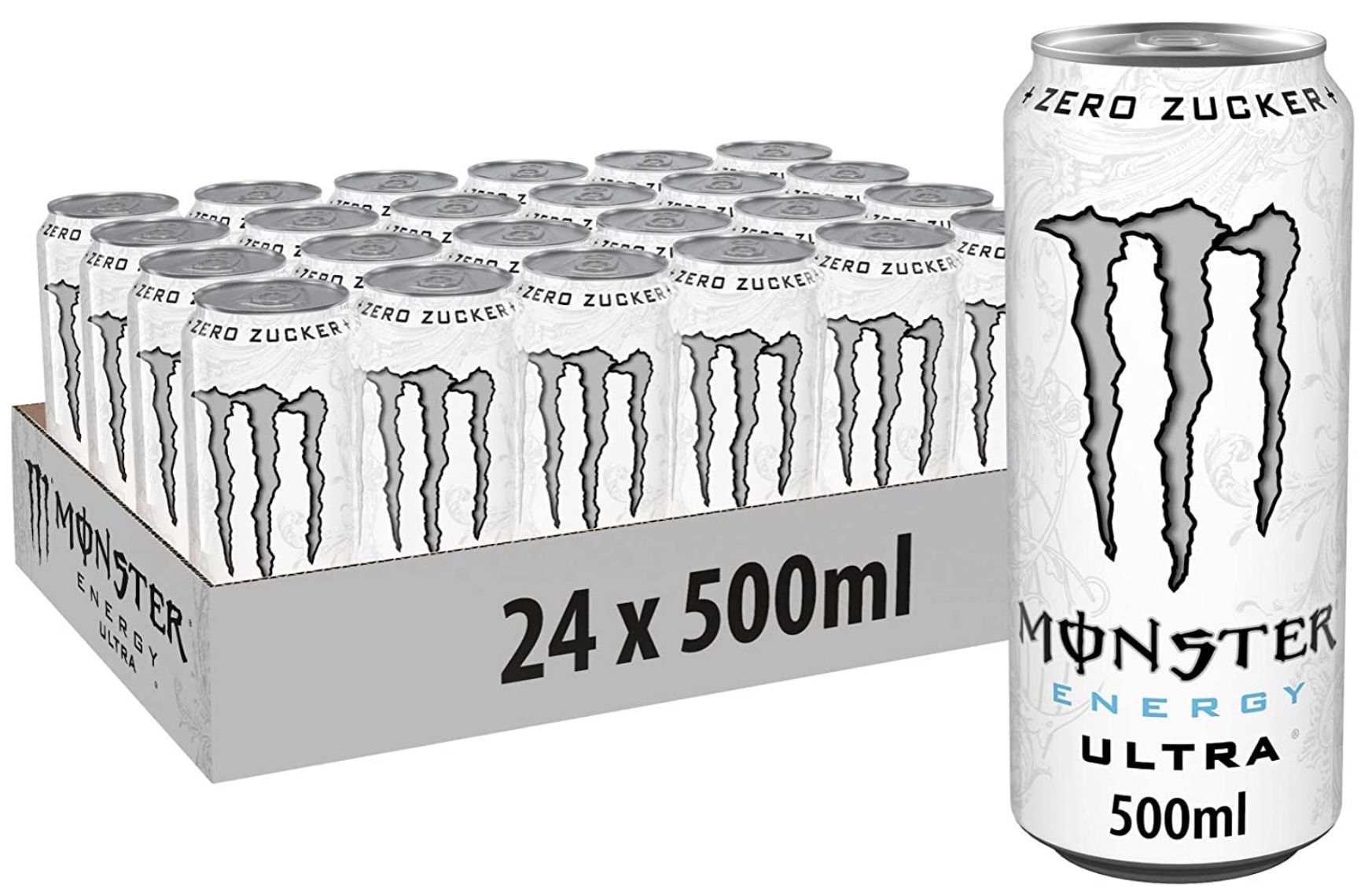 24er Pack Monster Energy Flavour Ultra White mit mildem Zitronengeschmack ab 20,82€ (statt 35€)   Prime