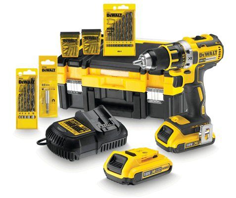 DEWALT DCK 737 D2T   Bohrschrauber Akku Set + Zubehör Set für 199€ (statt 296€)