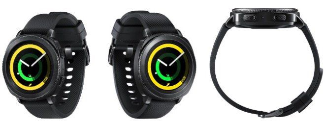 Samsung Gear Sport Smartwatch Silikon in Schwarz für 102,90€ (statt 137€)