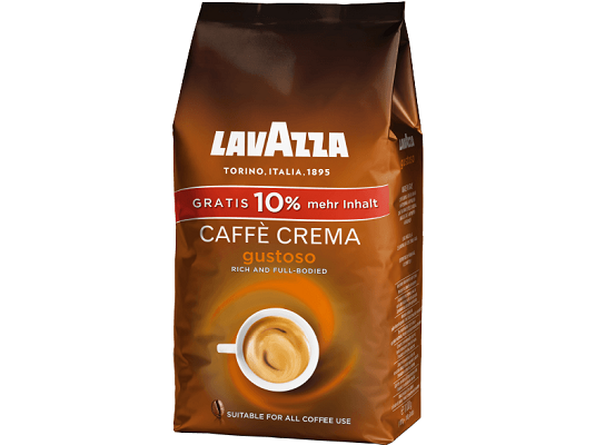 Lavazza Caffè Crema Gustoso 1,1 kg Kaffeebohnen für 9€ (statt 14€)