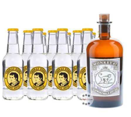 Monkey 47 Dry Gin & 11 x Thomas Henry Tonic Water (0,2 L) ab 26,90€