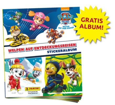 Paw Patrol Sammelalbum inkl. 6 Sticker gratis