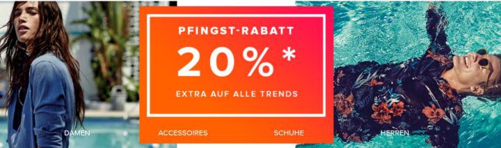 dress for less Pfingst Sale mit bis 65% Rabatt + 20% Extra Rabatt bis Mitternacht