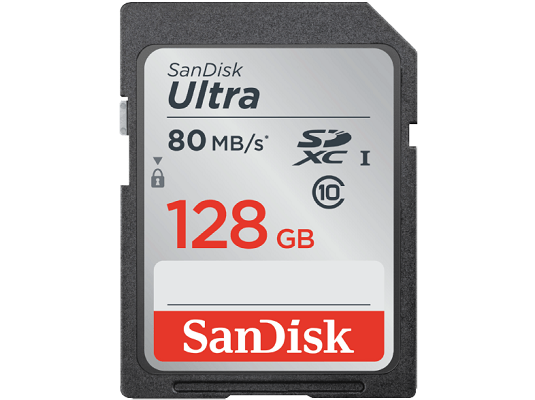 SANDISK Ultra SDXC Speicherkarte mit 128 GB, Class 10 für 19€ (statt 30€)