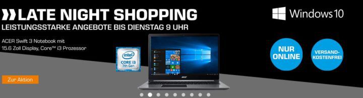 Saturn Late Night: günstige Notebooks & Zubehör z.B. LENOVO Yoga 520 Convertible für 799€ (statt 919€)