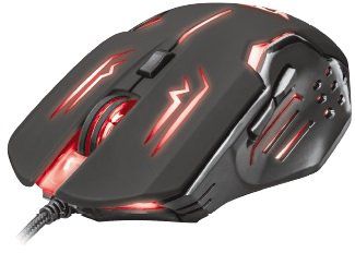 TRUST GXT 108 RAVA Gaming Maus mit 2000 dpi und 6 Tasten für 10€ (statt 19€)