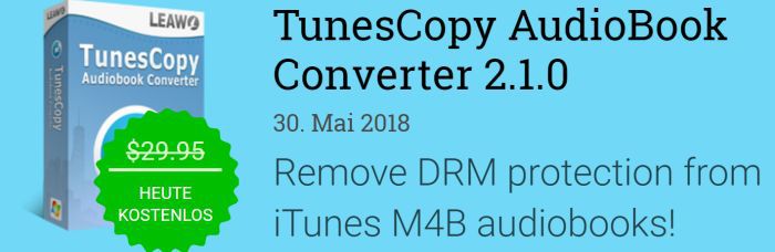 TunesCopy AudioBook Converter 2.1 (Vollversion, Windows) gratis