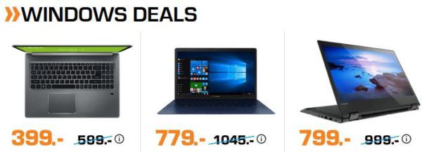 Saturn Late Night: günstige Notebooks & Zubehör z.B. LENOVO Yoga 520 Convertible für 799€ (statt 919€)