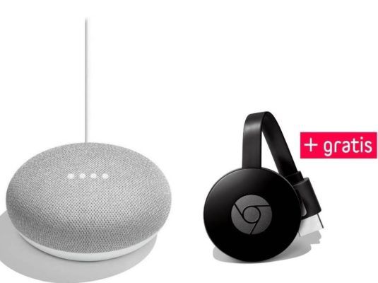 Google Home Mini Lautsprecher + Chromecast 3 für 49€ (statt 76€)