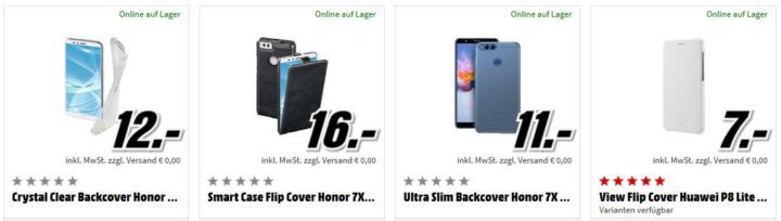 Media Markt Smartphone Fieber + Gratis Ultron Selfi Stick z.B. HONOR 7X 64 GB  für 199€ (statt 241€)