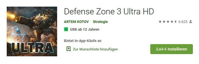 Android: Defense Zone 3 Ultra HD gratis (statt 2,69€)