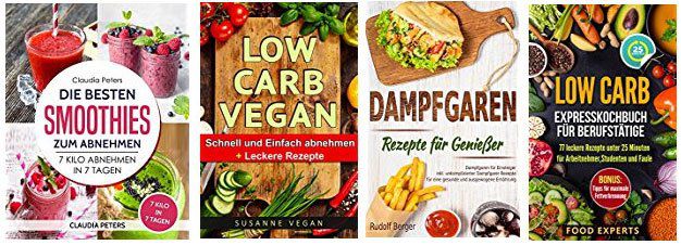 Low Carb Expresskochbuch, Low Carb VEGAN & mehr Ernährungsebooks kostenlos