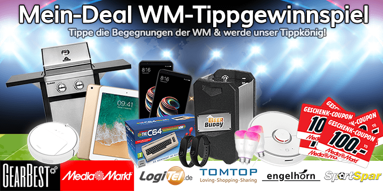 Mein Deal.com WM Tipp Gewinnspiel mit fetten Preisen   viel Spaß und viel Glück!