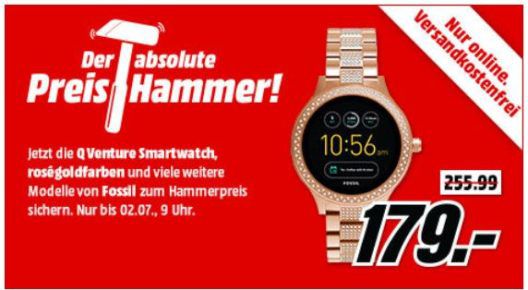 MM Preishammer: günstige Smartwatchs von FOSSIL   z.B. FOSSIL FTW1166 Q Machine Hybrid für 79€ (statt 129€)