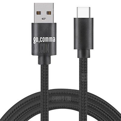 Gocomma Quick Charge Type C Kabel aus geflochtenem Nylon für 0,88€