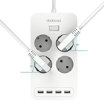 dodocool Steckdosenleiste mit 4 USB Ports für 16,79€ (statt 24€)