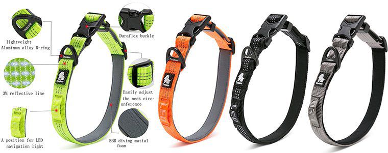 Hundehalsband mit Reflektoren & LED ab 5,75€