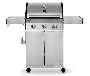 🔥 Burnhard Fred 3 Brenner Gasgrill für 351,75€ (statt 519€) + Gusseisen Grillroste