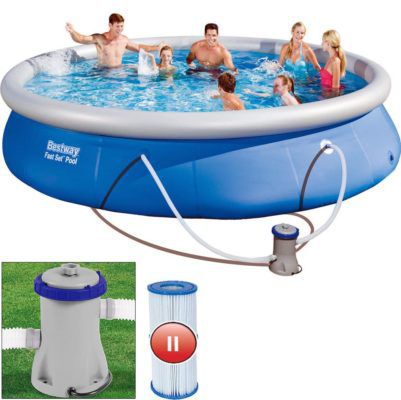 Bestway Fast Poolset 457x84cm +Filterpumpe & Kartusche für 63,49€ (statt 108€)