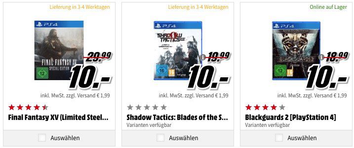 Sony Days of Play   Games schon ab 5€ beim Media Markt